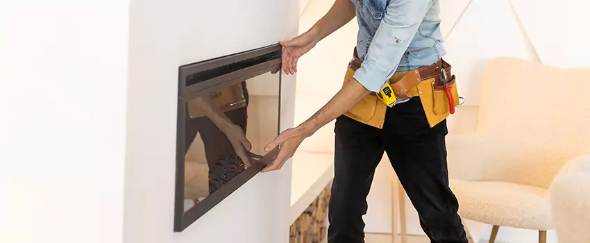 Metal Fireplace Installation in Cerritos, California