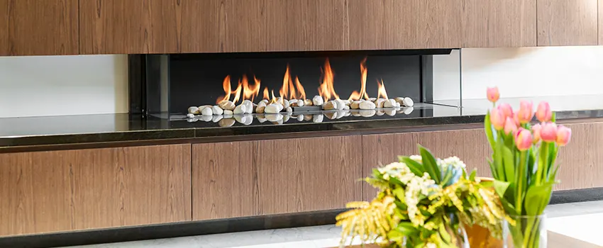 Double-height Fireplace Design Refurbishment in Cerritos, California
